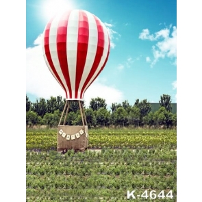 Hot Air Balloon Scenic Vinyl Photography Backdrops