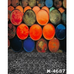 Personalized Scrap Iron Buckets Vinyl Photography Backdrops