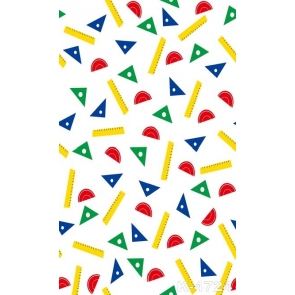 Colorful Rulers Personalized Backdrop Studio Background