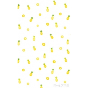 Personalized Pineapples Oranges White Background Vinyl Photography Backdrops