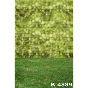 Green Grassland Fuzzy Wall Floor Props for Photography