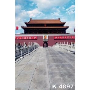 Chinese Capital Beijing Tian An Men Building Backdrops Vinyl Photography Portable Backdrops
