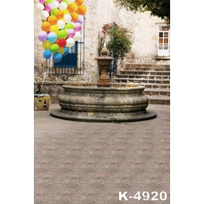  Fontana di Trevi Balloons Scenic Backdrops Vinyl Photography Backdrops