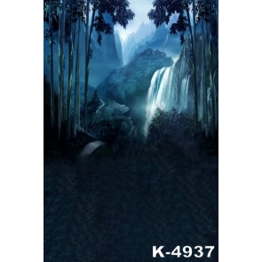 Mountains Waterfall Scenic Vinyl Photography Backdrops