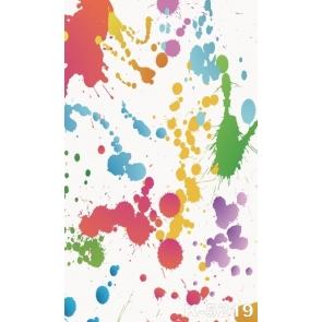 Colorful Ink Dyeing Personalized Backdrop Vinyl Photography Backdrops