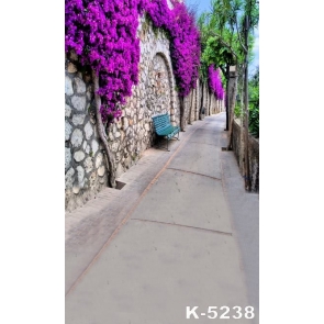 Long Corridor Bench Scenic Backdrops Vinyl Photo Backdrops