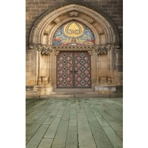 Middle Ages Vintage Continental Doorway Backdrop Studio Photography Background Decoration Prop