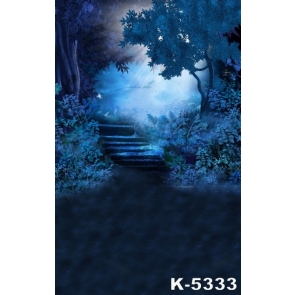 Groves Mountain Path Night Scenery Photo Wall Backdrop