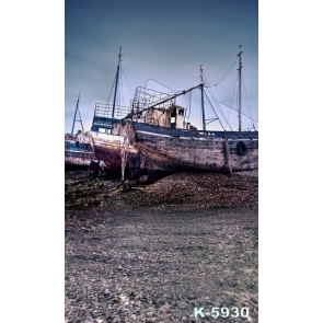 Dilapidated Ship Boats Scenic Unique Photography Backdrops