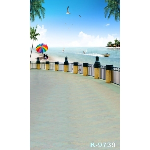 Summer Vacation Seaside Beach Photography Photo Backdrops