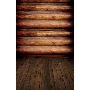 Horizontal Round Wood Wall Vertical Floor Vinyl Wood Studio Backdrop