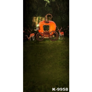 Halloween Pumpkin Car Deers Photography Studio Background