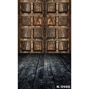 Middle Ages Wood Doorway Backdrop Stage Photography Background Decoration Prop