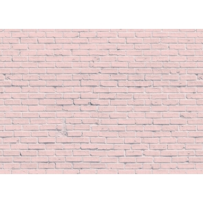 Light Pink Brick Wall Background Party Photography Backdrop