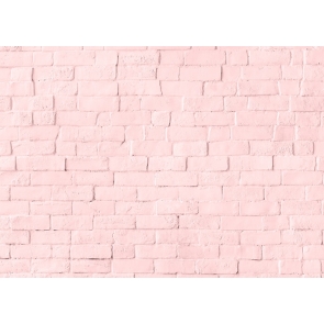 Light Pink Brick Wall Background Party Studio Photography Backdrop