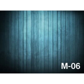 Gradient Dark Blue Vinyl Wood Wall Backdrops Studio Photography Background
