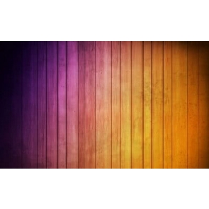 Purple Orange Gradient Vinyl Wood Backdrops Wedding Wooden Background