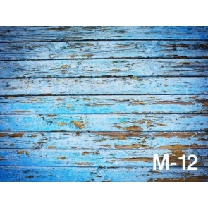Blue Rustic Wooden Background Vintage Vinyl Wooden Floor Backdrops