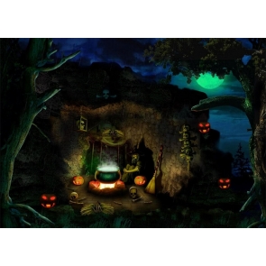 Magic Witch Halloween Party Backdrop Party Stage Photography Background
