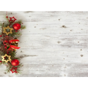 Gray Rustic Wood Backdrop Christmas Party Photography Background