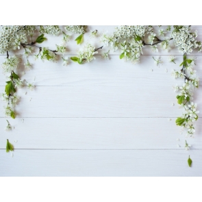 Rustic DIY Wood Backdrop With Flowers For Wedding Photography Background