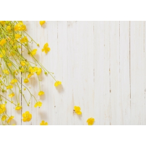 Small Yellow Flowers Vertical Texture Burlywood Photo Prop Background