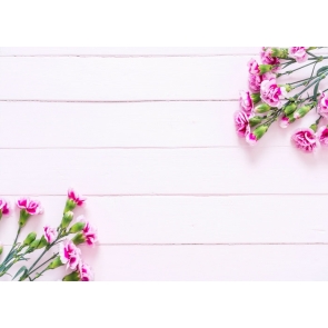 Light Pink Wood Photography Backgrounds and Props with Flowers