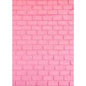 Pink Brick Wall Backdrop For Party Photography Background