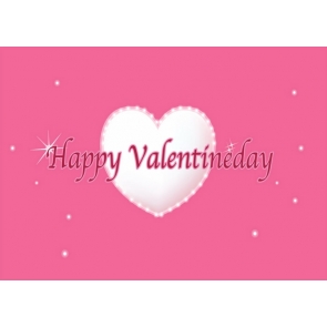 Heart Shape Pink Wall Background Valentine's Day Backdrop