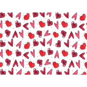 Lovely Heart Shape Photography Background Valentine's Day Backdrop