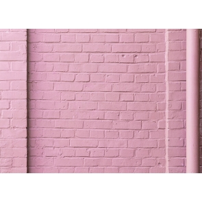 Retro Pink Brick Wall Background Studio Photography Backdrop