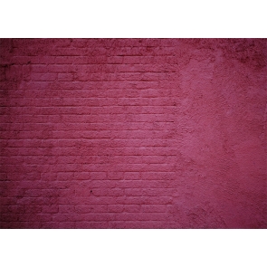 Rose Red Retro Brick Wall Backdrop Party Studio Photography Background