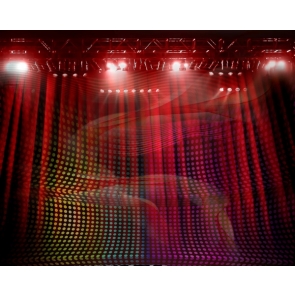 Red Curtain Stage Backdrop Studio Photography Background Party Decoration Prop