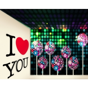 I Love Glitter Stage Backdrop Party Photography Background Decoration Prop