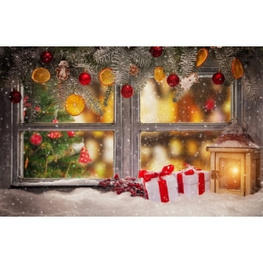 Winter Christmas Bells Balls Party Background Drops for Photography