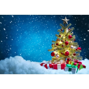 Christmas Tree Balls Gifts Party Photography Background Props