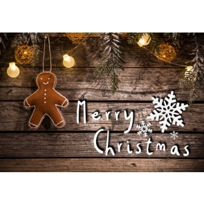 Merry Christmas Wood Board Christmas Party Backdrop Photography Background