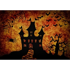 Spooky Black Bat Theme Halloween Party Backdrop Decorations Background