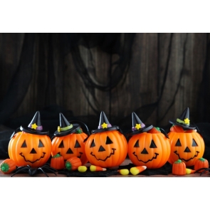 Pumpkin Theme Decorations Halloween Background Party Backdrop