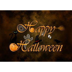 Lovely Halloween Baby Shower Birthday Banners Backdrop Photography Background Decoration Prop