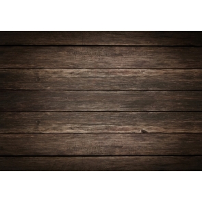 Vintage Horizontal Dark Brown Wood Floor Photo Studio Backdrops