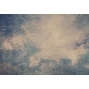 Blue Sky White Clouds Painted Drop Studios Textured Backdrops