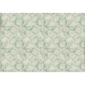 Bluish Green Flowers Wall Vinyl Photography Backdrops 