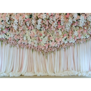 Wedding Party Flower Wall Backdrop Bridal Shower Photography Background