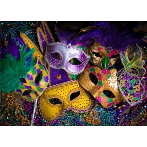 Mardi Gras Backdrop Party Wallpaper Photography Background Decorations