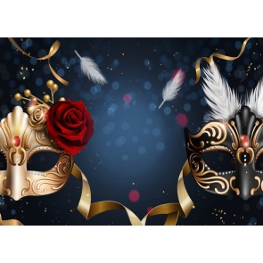 Masquerade Mardi Gras Backdrop Party Decorations Photography Background