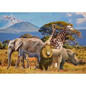 African Safari Theme Backdrop Party Photography Background