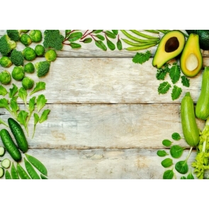 Creative Vegetables Wood Backdrop Kitchen Photography Background