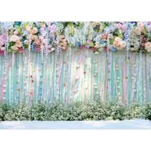  Flower Backdrop Wedding Bridal Baby Shower Birthday Party Photo Studio Photography Background