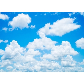 Blue Sky White Clouds Backdrop Photography Background